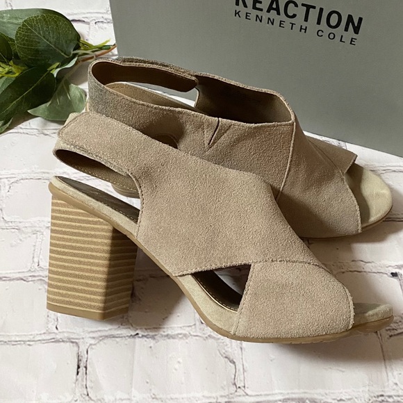 Kenneth Cole Reaction Open Toe Comfort Heels 8.5 - Picture 2 of 8